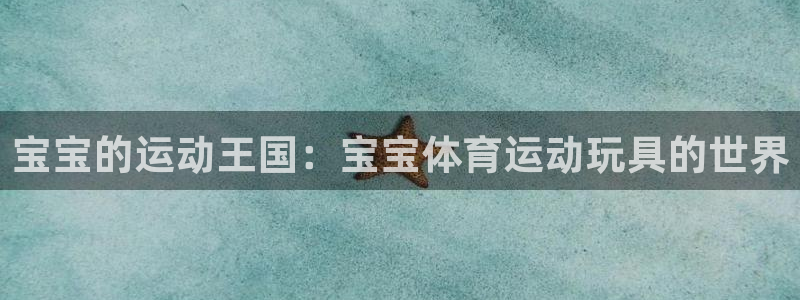 意昂4官网：宝宝的运动王国：宝宝体育运动玩具的世界
