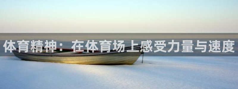 意昂4体育平台开户链接：体育精神：在体育场上感受力量与速度
