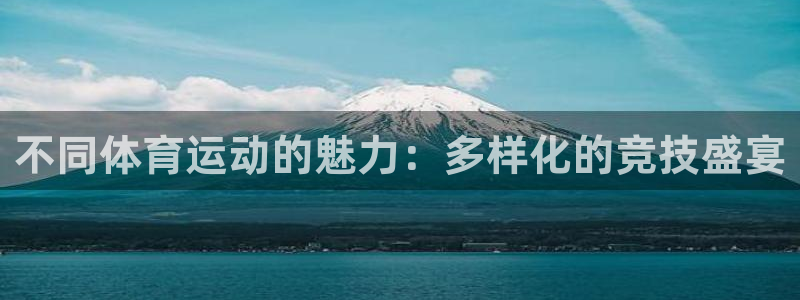 意昂4娱乐官网入口：不同体育运动的魅力：多样化的竞技盛宴