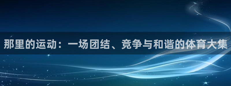 意昂4平台总代理：那里的运动：一场团结、竞争与和谐的体育大集